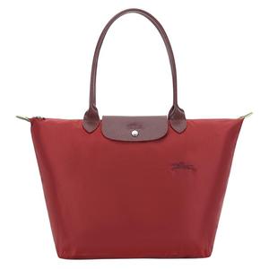 LONGCHAMP Сумка-тоут Le Pliage Green Recycled Canvas с кожаной отделкой