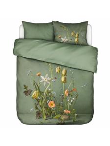 Постельное белье Ficaria Satin в зеленоватом цвете Essenza, 135x200 см (80x80 см)