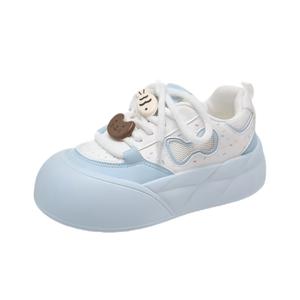 Дышащие низкие кроссовки для скейтбординга для женщин BINGO DUCK, Blue[Kitten]