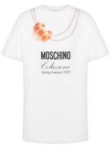 Футболка с логотипом Moschino, белый