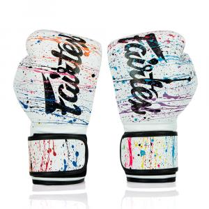 Перчатки Fairtex Microfiber Gloves - Art collections - Painter, белый