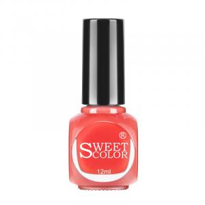 SweetColor Лак для ногтей Water Based Odorless Elegance Premium SH510/Salmon Pink 12мл