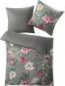 Сатиновое постельное белье Vincenza в базальте Kleine Wolke, 155 x 220 + 80 x 80 см