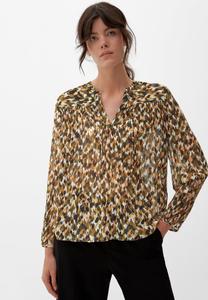 Блуза s.Oliver MIT ALLOVERMUSTER, Olivgrün/Dark Green