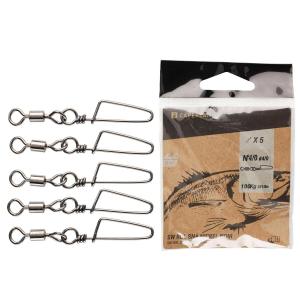 Карабин вертлюжный Rolling Snap Black Nickel SW 5 шт. CAPERLAN