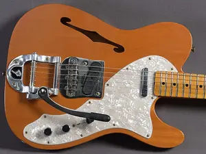 Fender Custom Shop Telecaster 1968 Thinline Journeyman Relic с Bigsby, состаренный натуральный