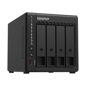 Сетевое хранилище QNAP TS-466C, 4 отсека, 8 ГБ, 4 диска на 4Тб, черный