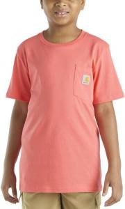 Футболка Carhartt Unisex-Child с коротким рукавом и карманом - унисекс, Light Orange