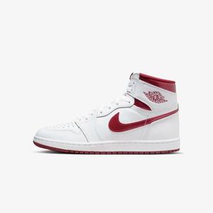 Кроссовки Air Jordan 1 High '85 Metallic Burgundy, белый/красный металлик