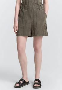 Шорты TOM TAILOR DENIM STRUCTURED, Black Beige Stripe/Beige