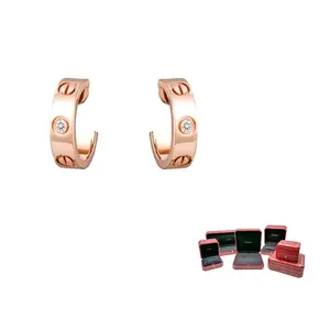 Cartier Серьги LOVE Series 18K Rose Gold Unisex