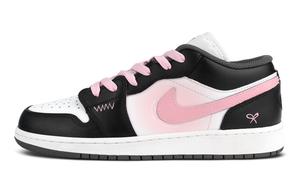 Jordan Кроссовки Air 1 Abrasion Resistant Low top Vintage Basketball Shoes Women's Black