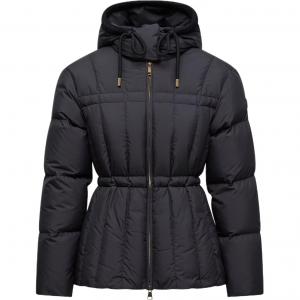 Эстон короткая стеганая куртка с капюшоном и пуховым наполнителем Moncler, черный