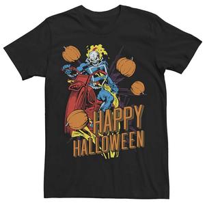 Мужская футболка Marvel Ghost Rider Happy Halloween Licensed Character, черный