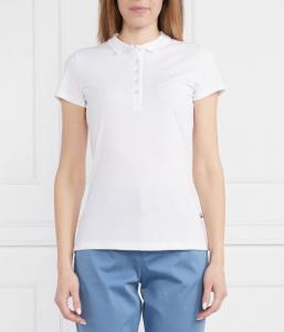 Футболка поло женская Boss облегающего кроя, белый