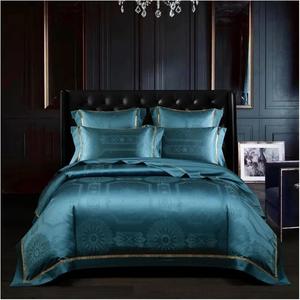 YUSIWOAL Комплект постельного белья Cotton Premium Luxury 1200TC синий Blue