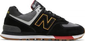 Кроссовки New Balance 574 'Black Plaid', черный