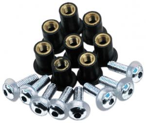 Комплект винтов Oxford Screen Shield, серебристый