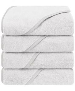 Набор детских банных полотенец American Soft Line с капюшоном, 4 шт, серый