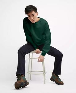 Мужская толстовка с круглым вырезом Ultimate из тяжелого флиса Hanes, зеленый