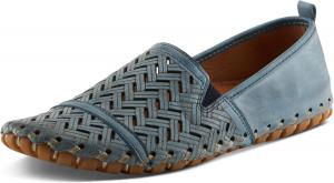 Женские кожаные лоферы Spring Step Kapri с поддержкой свода стопы и съемной стелькой, синий