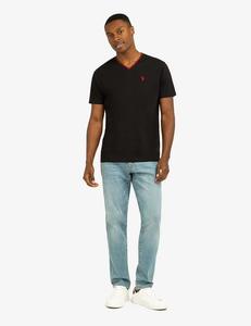 Футболка U.S. Polo Assn.Tipped V-neck Jersey, черный