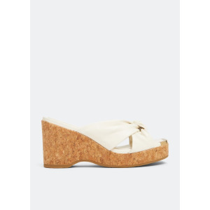 Мюли JIMMY CHOO Avenue Wedge 95 mules, белый