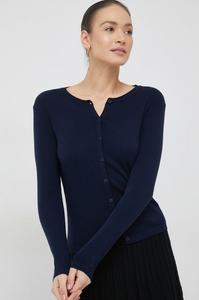 Хлопковый кардиган United Colors of Benetton, темно-синий