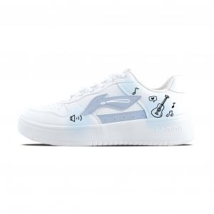 Плавающие ботинки Li Ning Floating Boat с противоскользящей амортизацией, легкие, низкие, для скейтбординга, унисекс., белый