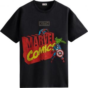 Футболка Kith For Spider-Man Avengers Vintage Tee 'Black', черный