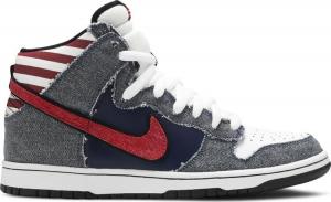 Кроссовки Nike Dunk High Premium SB 'Born In The USA', белый