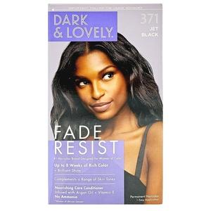 Темный и прекрасный устойчивый к выцветанию насыщенный кондиционирующий цвет Цвет волос Jet Black 371, Dark & Lovely