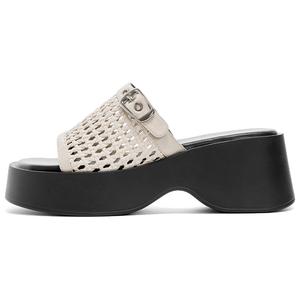 Кожаные лоскутные сандалии Quiet Slide женские DAPHNE, Black