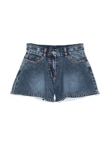 Chiara Ferragni джинсовые шорты с узором Eyelike, синий