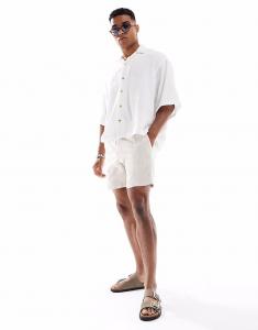 Шорты на текстурированной ткани, короткий, натурального плетения Cotton On
