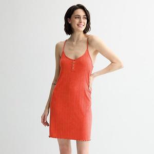 Женское платье-пижама с рельефной резинкой Sonoma Goods For Life, Coral Treasure