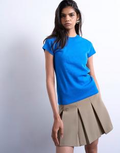 Повседневная футболка цвета кобальтово-синий Topshop