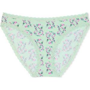 Victoria's Secret Женские трусы 1 упаковка травяной зеленый принт