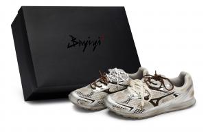 Mizuno Повседневные туфли LG 60S унисекс с низким верхом, вафельные, золотисто-коричневые