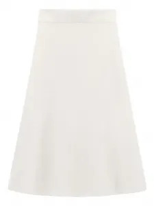 Вязаная юбка А-силуэта Dorothee Schumacher, белый