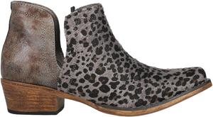 Женские повседневные ботинки Roper Ava с леопардовым узором, открытым носком, низким каблуком 1-2 - серый