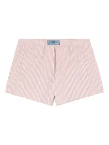 Шорты в полоску Ganni, розовый