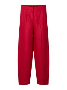 Свободные брюки со складками спереди SELECTED SLFBARREL LIA, кроваво-красный