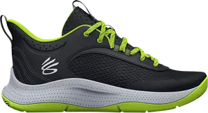 Кроссовки Under Armour Curry 3Z6 GS Black Mod Grey, черный