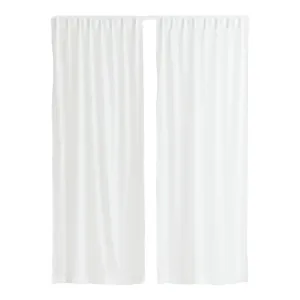 Шторы H&M Home 2-pack Airy Multiway, 2 предмета, белый