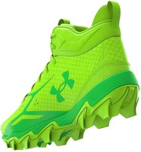 Бутсы для американского футбола Under Armour Spotlight Hammer для мужчин, зеленый/зеленый