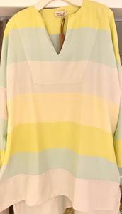 Длинный кафтан с V-образным вырезом и рукавами в нежно-аквамариновом цвете Bit Tender Marrakshi Life, Aqua Bit Tender