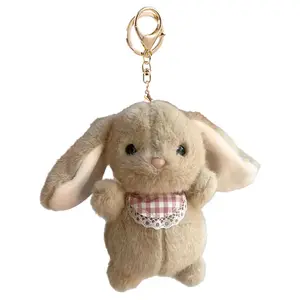 Плюшевый кулон с милым кроликом с большими ушами, высота 12см FKOFR, желтый