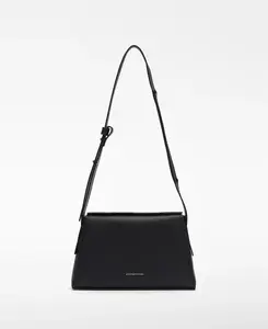 Женская кожаная сумка через плечо Mica Adolfo Dominguez, черный