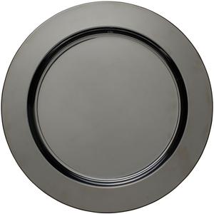 Тарелка для подачи Shiny Набор сервировочных тарелок из высококачественной нержавеющей стали, декоративная тарелка, Ø 33,2 см Echtwerk, Black-Edition